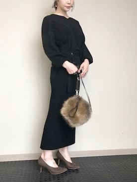 「NANO universe（ナノユニバース）のアイテム（パンプス）」を使った、nano・universe lady's webeditorさん（レディース・158cm）の秋コーディネート