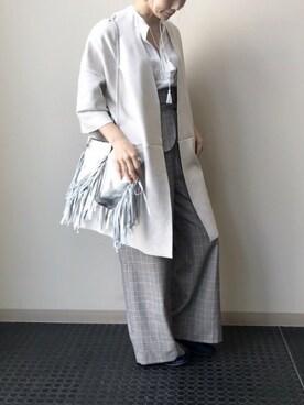 「NANO universe（ナノユニバース）のアイテム（その他シューズ）」を使った、nano・universe lady's webeditorさん（レディース・158cm）の秋コーディネート