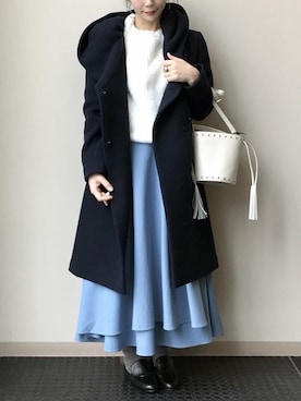 「アイテム（その他アウター）」を使った、nano・universe lady's webeditorさん（レディース・158cm）の秋コーディネート