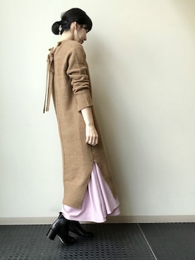 「サイドゴアブーツ」｜nano・universe lady's webeditorさん（レディース・158cm）の秋コーディネート