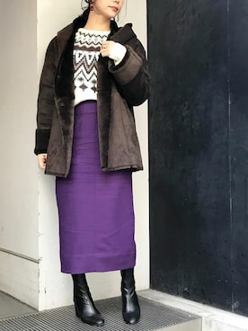 nano・universe lady's webeditorさん（レディース・158cm）の冬コーディネート