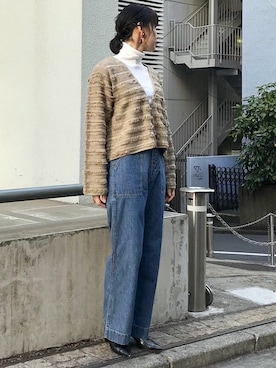 「FABIO RUSCONI（ファビオルスコーニ）のアイテム（パンプス）」を使った、nano・universe lady's webeditorさん（レディース・158cm）の冬コーディネート