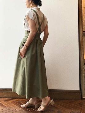 「スキッパーシャツ」｜nano・universe lady's webeditorさん（レディース・158cm）の春コーディネート