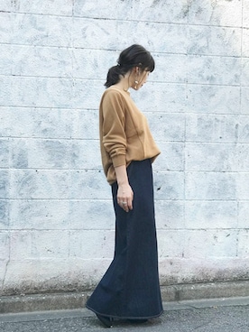 「NANO universe（ナノユニバース）のアイテム（パンプス）」を使った、nano・universe lady's webeditorさん（レディース・158cm）の秋コーディネート