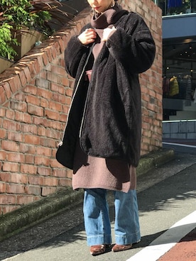 「NANO universe（ナノユニバース）のアイテム（その他アウター）」を使った、nano・universe lady's webeditorさん（レディース・158cm）の秋コーディネート