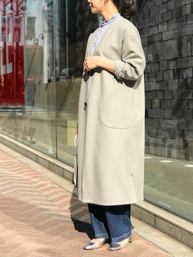 「NANO universe（ナノユニバース）のアイテム（その他シューズ）」を使った、nano・universe lady's webeditorさん（レディース・158cm）の冬コーディネート