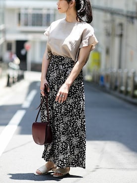 「YAHKI（ヤーキ）のアイテム」を使った、nano・universe lady's webeditorさん（レディース・158cm）の春コーディネート