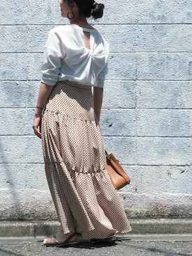 「ワッフル」｜「アイテム（サンダル）」を使った、nano・universe lady's webeditorさん（レディース・158cm）の夏コーディネート