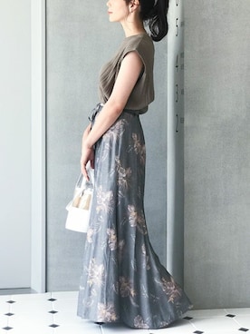 nano・universe lady's webeditorさん（レディース・158cm）の夏コーディネート