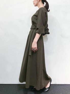 「Aラインワンピース」｜nano・universe lady's webeditorさん（レディース・158cm）の夏コーディネート