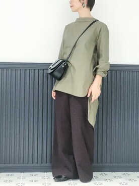 「NANO universe（ナノユニバース）のアイテム（バレエシューズ）」を使った、nano・universe lady's webeditorさん（レディース・158cm）の夏コーディネート