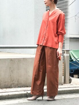 「NANO universe（ナノユニバース）のアイテム（パンプス）」を使った、nano・universe lady's webeditorさん（レディース・158cm）の夏コーディネート