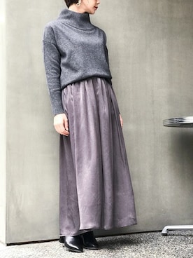 「サイドゴアブーツ」｜nano・universe lady's webeditorさん（レディース・158cm）の秋コーディネート