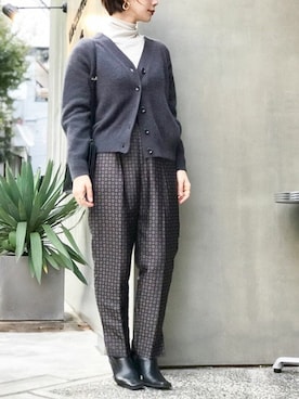 「HALIN（ハリン）のアイテム」を使った、nano・universe lady's webeditorさん（レディース・158cm）の秋コーディネート