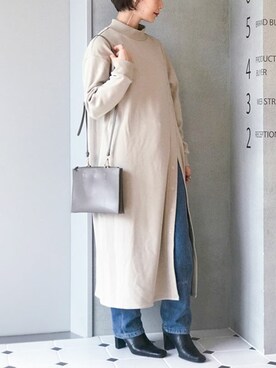 「HALIN（ハリン）のアイテム」を使った、nano・universe lady's webeditorさん（レディース・158cm）の秋コーディネート