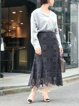 nano・universe lady's webeditorさん（レディース・158cm）の冬コーディネート