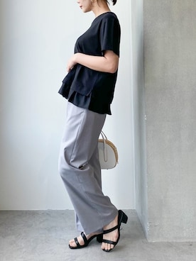 「Lilas Campbell（リラキャンベル）のアイテム」を使った、nano・universe lady's webeditorさん（レディース・158cm）の春コーディネート