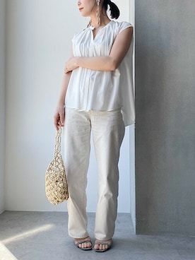 「Lilas Campbell（リラキャンベル）のアイテム」を使った、nano・universe lady's webeditorさん（レディース・158cm）の春コーディネート