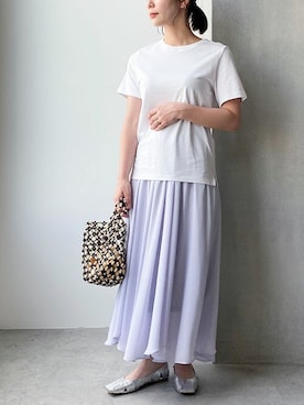 「NANO universe（ナノユニバース）のアイテム（ショルダーバッグ）」を使った、nano・universe lady's webeditorさん（レディース・158cm）の春コーディネート