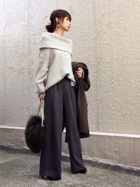 ari☆さん（レディース・154cm）の冬コーディネート