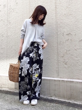 「adidas Originals（アディダスオリジナルス）のadidas originals アディダス stan smith スタンスミス black（スニーカー）」を使った、ari☆さん（レディース・154cm）の春コーディネート