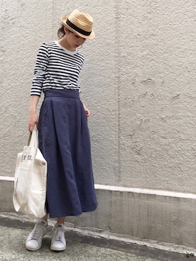 「adidas Originals（アディダスオリジナルス）のadidas originals アディダス stan smith スタンスミス black（スニーカー）」を使った、ari☆さん（レディース・154cm）の春コーディネート