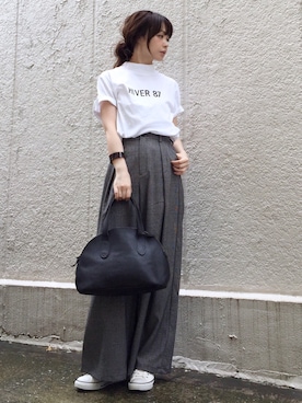 「Spick & Span（スピックアンドスパン）の【CONVERSE】ALLSTARWASHOUTSLIPOX◆（スニーカー）」を使った、ari☆さん（レディース・155cm）の秋コーディネート