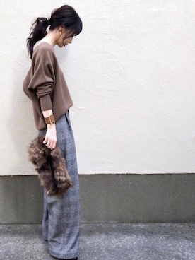 「ファークラッチ」｜ari☆さん（レディース・155cm）の秋コーディネート