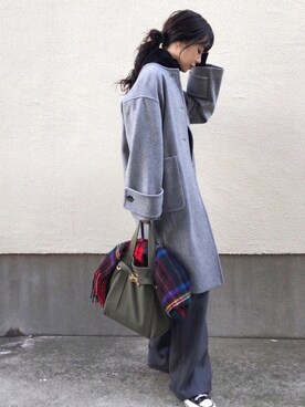 「Spick & Span（スピックアンドスパン）のアイテム（ジャケット/アウター）」を使った、ari☆さん（レディース・155cm）の冬コーディネート