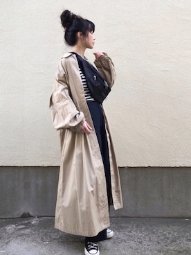 「SLOBE IENA（スローブイエナ）のアイテム（チノパンツ）」を使った、ari☆さん（レディース・155cm）の冬コーディネート