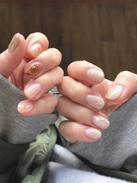 「ネイル」｜「アイテム（ブルゾン）」を使った、ari☆さん（レディース・155cm）の冬コーディネート