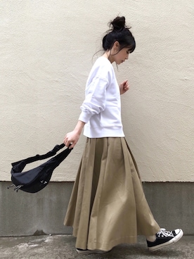 「Deuxieme Classe（ドゥーズィエムクラス）のアイテム（ボディバッグ/ウエストポーチ）」を使った、ari☆さん（レディース・155cm）の冬コーディネート