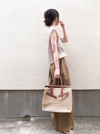 Khaju（カージュ）の「Khaju:2WAYドットノースリーブブラウス