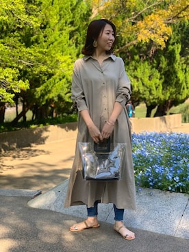 「STAUD（スタウド）のアイテム」を使った、hidem421nさん（レディース・161cm）の春コーディネート