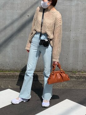 「BIOTOP（ビオトープ）のアイテム（タンクトップ）」を使った、imrさん（レディース・156cm）の春コーディネート