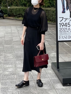 「FEMMENT（ファモン）のアイテム」を使った、imrさん（レディース・156cm）の夏コーディネート