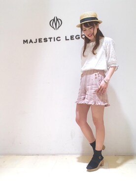 マジェスティックレゴンアミュプラザ鹿児島店スタッフさん（レディース・162cm）の春コーディネート