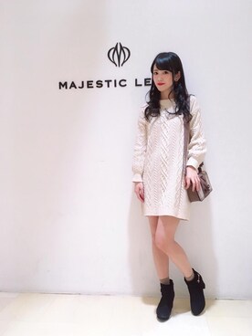 マジェスティックレゴンアミュプラザ鹿児島店スタッフさん（レディース・162cm）の秋コーディネート