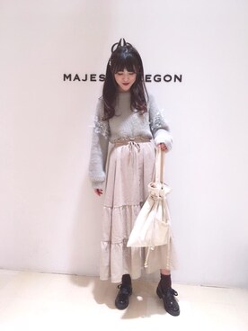 マジェスティックレゴンアミュプラザ鹿児島店スタッフさん（レディース・162cm）の冬コーディネート