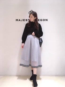 マジェスティックレゴンアミュプラザ鹿児島店スタッフさん（レディース・165cm）の冬コーディネート