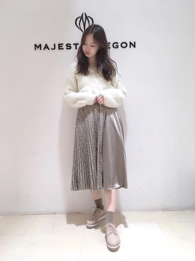 マジェスティックレゴンアミュプラザ鹿児島店スタッフさん(レディース・165cm)の冬コーディネート