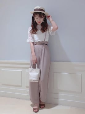 マジェスティックレゴンアミュプラザ鹿児島店スタッフさん（レディース・162cm）の夏コーディネート