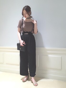 マジェスティックレゴンアミュプラザ鹿児島店スタッフさん（レディース・165cm）の夏コーディネート