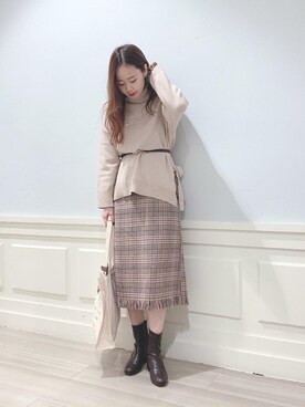 マジェスティックレゴンアミュプラザ鹿児島店スタッフさん（レディース・165cm）の秋コーディネート