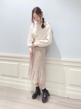 マジェスティックレゴンアミュプラザ鹿児島店スタッフさん（レディース・165cm）の冬コーディネート