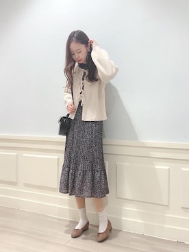 マジェスティックレゴンアミュプラザ鹿児島店スタッフさん（レディース・165cm）の冬コーディネート