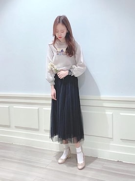 「フォト」｜マジェスティックレゴンアミュプラザ鹿児島店スタッフさん（レディース・165cm）の冬コーディネート