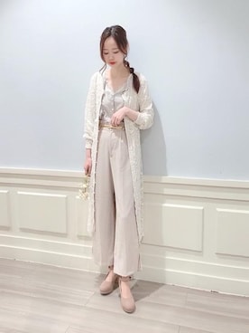 マジェスティックレゴンアミュプラザ鹿児島店スタッフさん（レディース・165cm）の春コーディネート