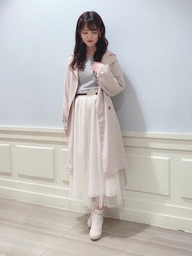 マジェスティックレゴンアミュプラザ鹿児島店スタッフさん（レディース・162cm）の春コーディネート