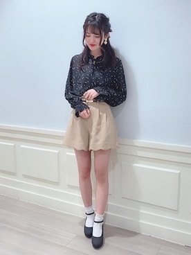 「スカラップ」｜「アイテム（パンプス）」を使った、マジェスティックレゴンアミュプラザ鹿児島店スタッフさん（レディース・162cm）の春コーディネート